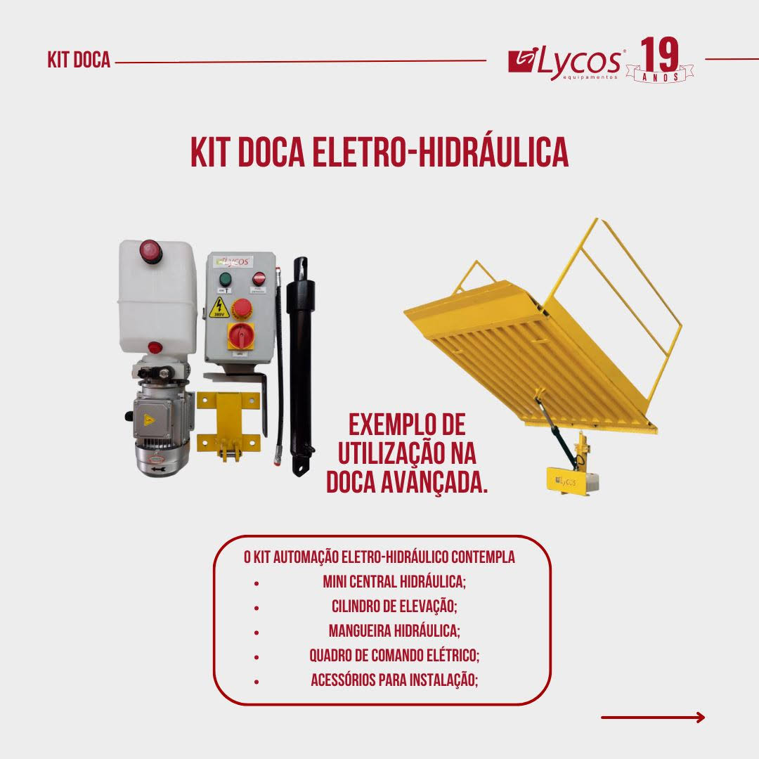Kit Automação Para Niveladora De Doca Avançada Monofásico
